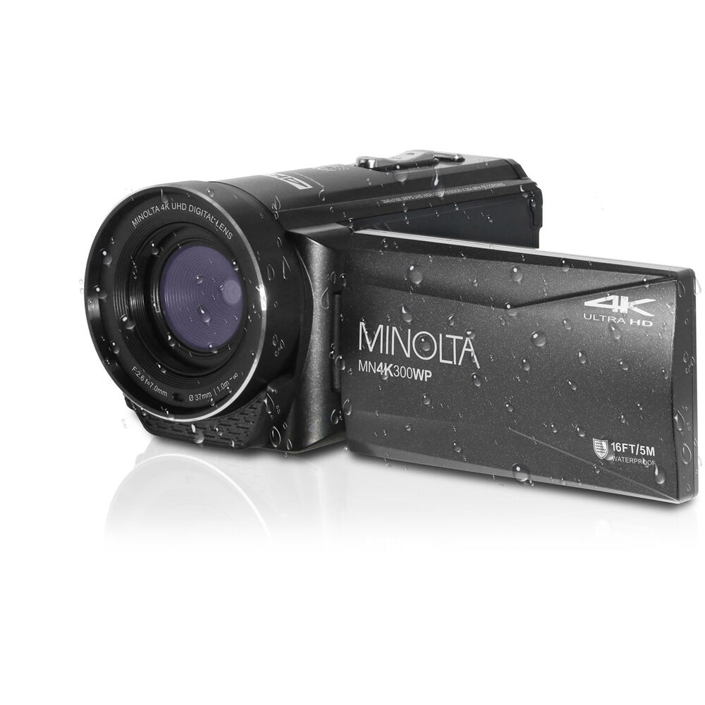 картинка Водонепроницаемая камера Minolta MN4K300WP UHD 4K (черная) от магазина Одежда+