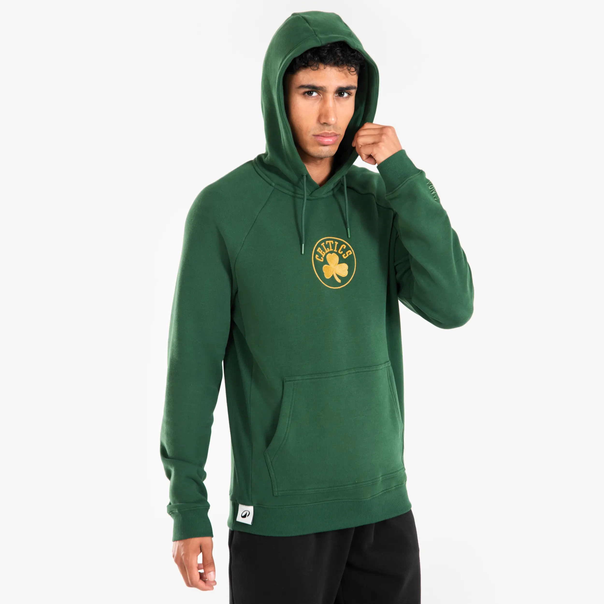 картинка Мужская толстовка с капюшоном Tarmak NBA 900 Boston Celtics зелёная от магазина Одежда+