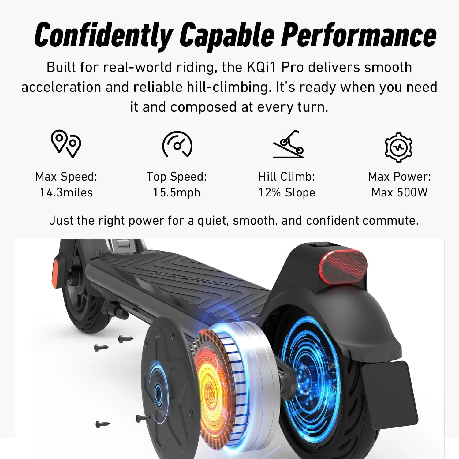 картинка Самокат NIU K1PRO, черный от магазина Одежда+