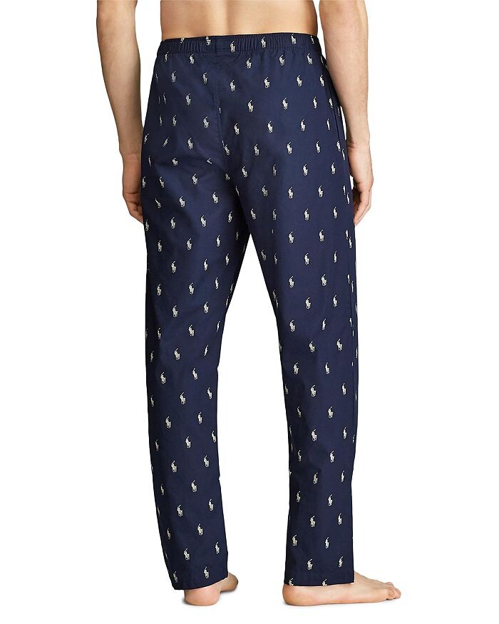 картинка Брюки Polo Ralph Lauren All Over Pony Print, темно-синий от магазина Одежда+