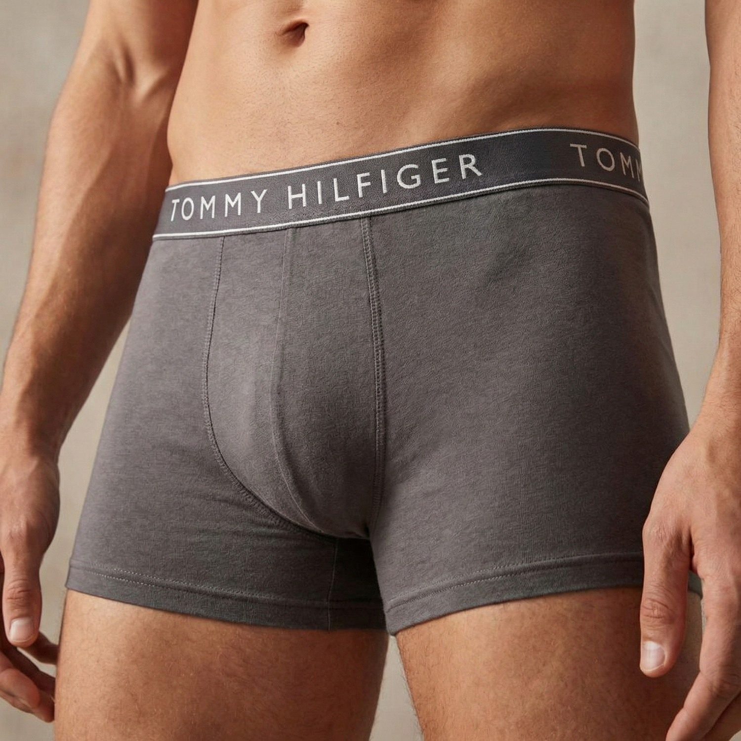 картинка Набор мужских боксеров Tommy Hilfiger Cotton, 3 предмета, серый от магазина Одежда+
