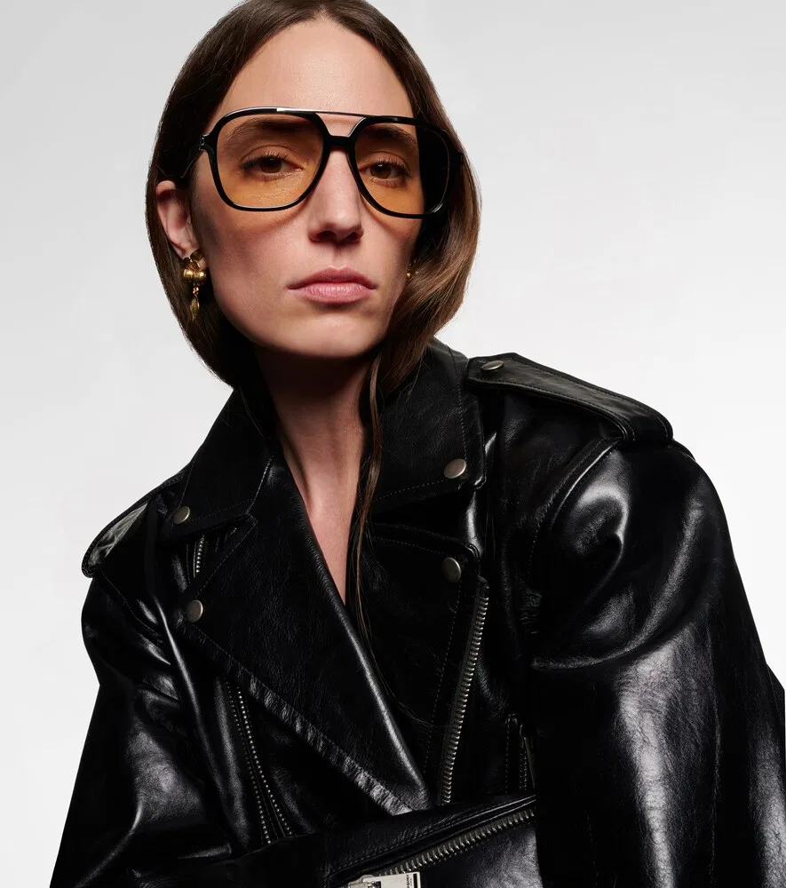 картинка Квадратные очки SL 545 Saint Laurent, черный от магазина Одежда+