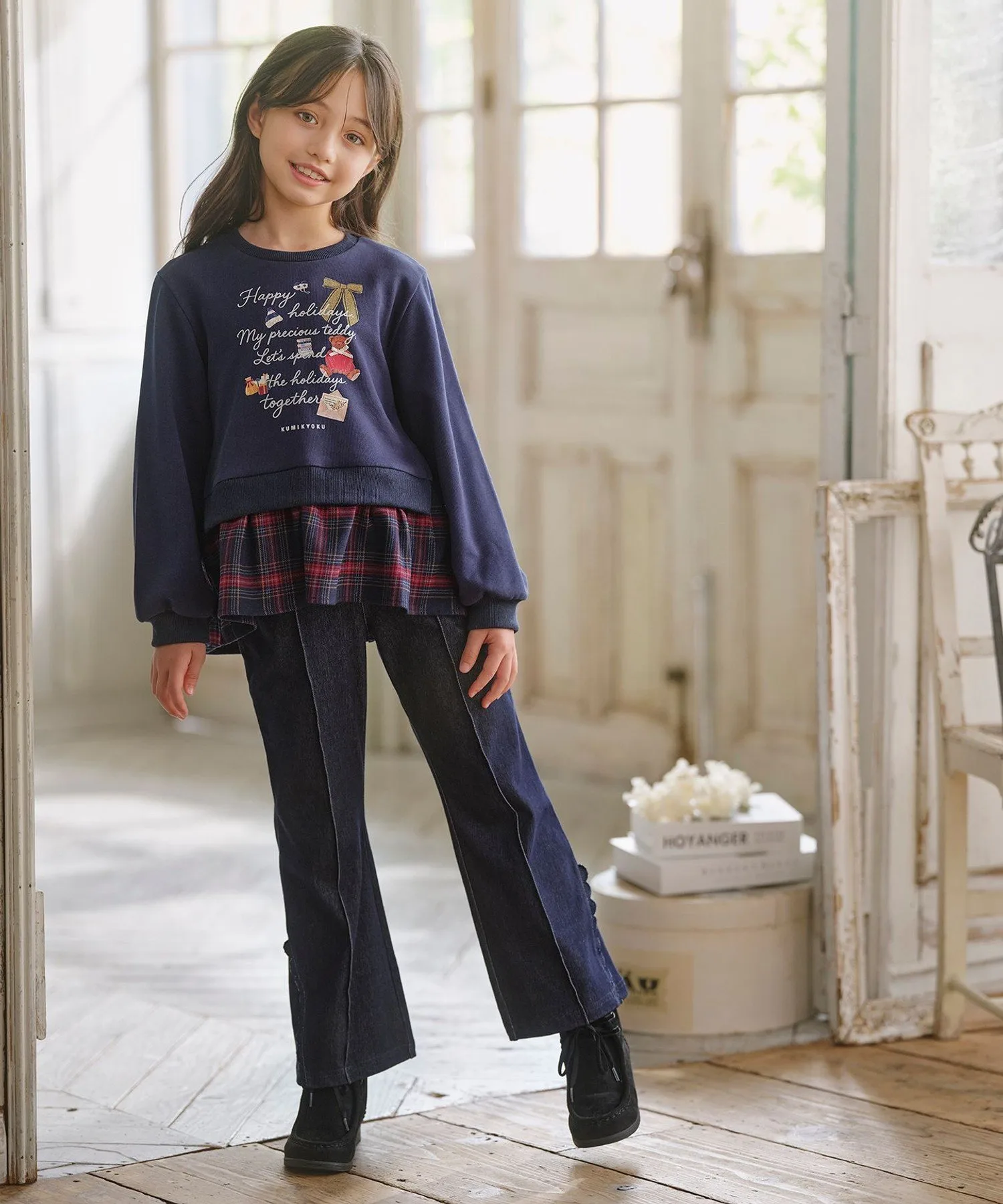 картинка Расклешенные джинсы [110-140 см] Kids Suite, Navy [075] от магазина Одежда+