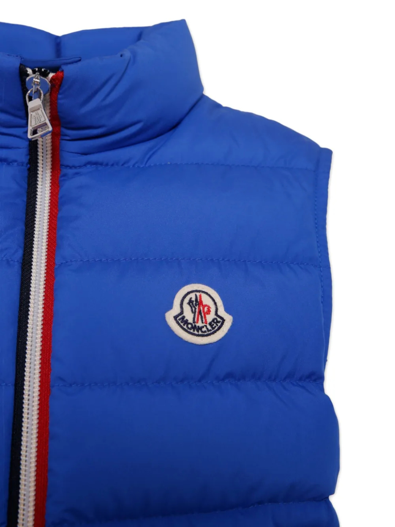 картинка Пуховый жилет Moncler Enfant rtavete, синий от магазина Одежда+