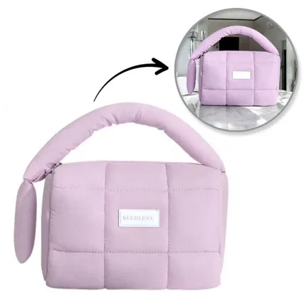 картинка Косметичка стеганая Purple Ks140fio Ecarla, Purple от магазина Одежда+