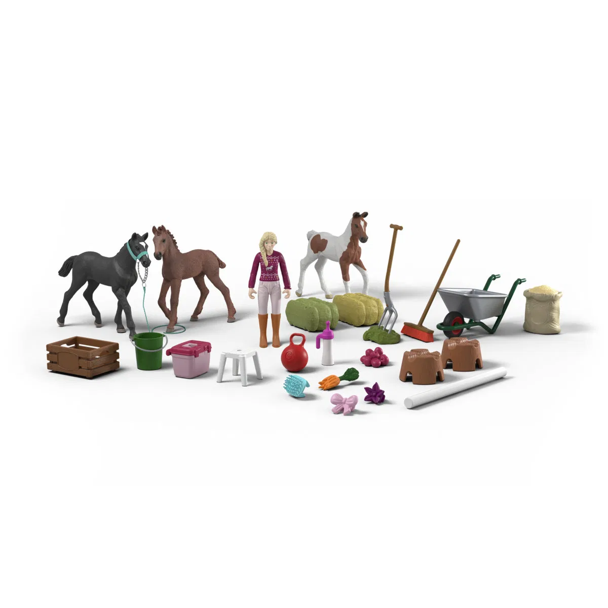 картинка Адвент-календарь Schleich, Hodowla Źrebiaków 2025 от магазина Одежда+