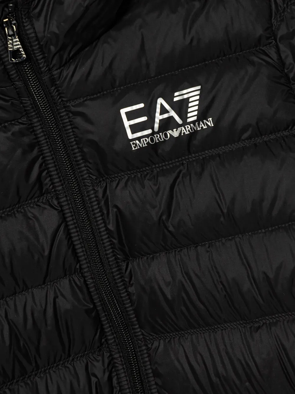 картинка Пуховик с капюшоном Ea7 Emporio Armani, синий от магазина Одежда+