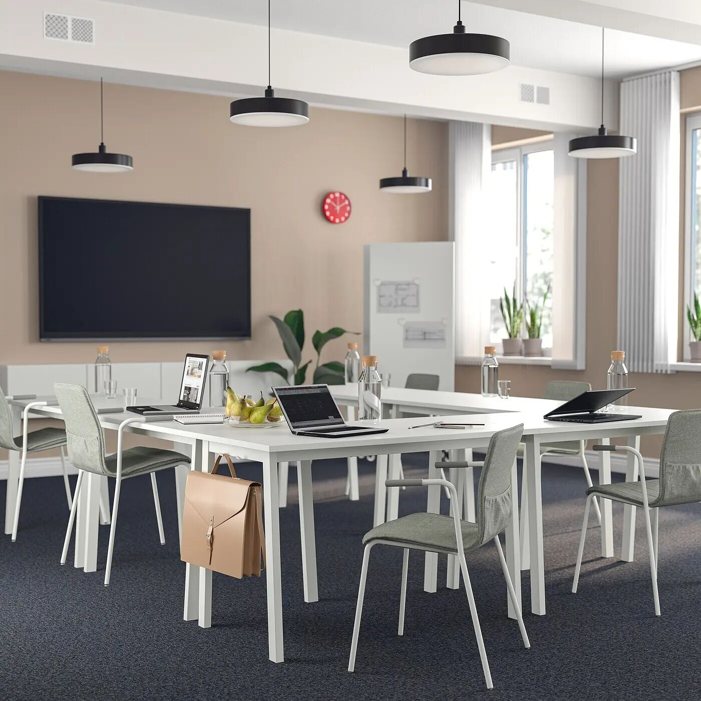 картинка Стол для конференций IKEA MITTZON, 120x68x75 см, белый от магазина Одежда+