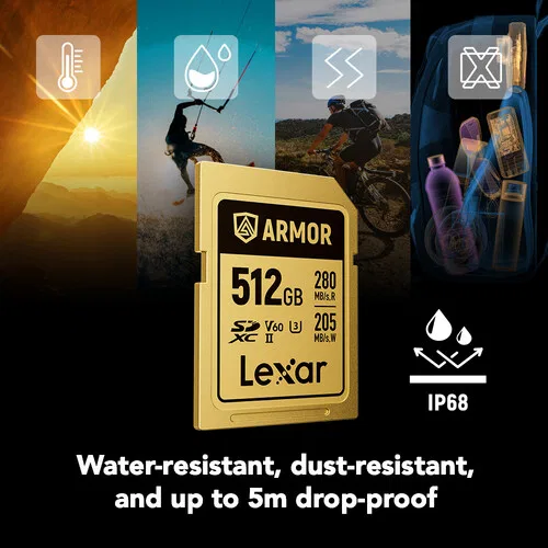 картинка Карта памяти Lexar 512GB ARMOR GOLD UHS-II SDXC от магазина Одежда+