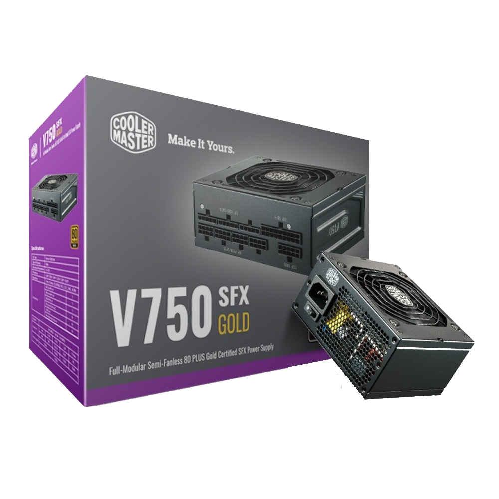 картинка Блок питания Cooler Master V750 SFX GOLD, 750 Вт, черный от магазина Одежда+