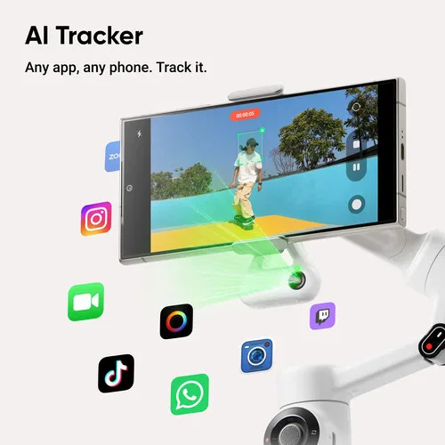 картинка Комплект Insta360 Flow 2 AI Tracker (белый Summit) от магазина Одежда+
