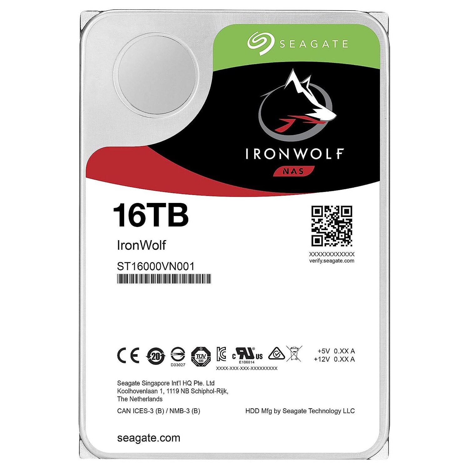 картинка Внутренний жесткий диск Seagate IronWolf, ST16000VN001, 16 Тб от магазина Одежда+