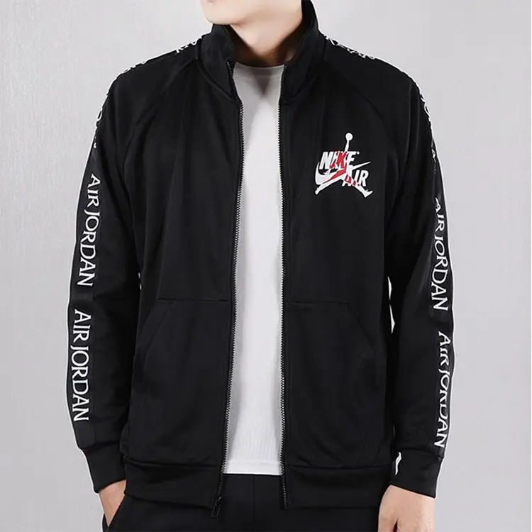 картинка Куртка Jordan Stand up Collar Zipper, черный от магазина Одежда+