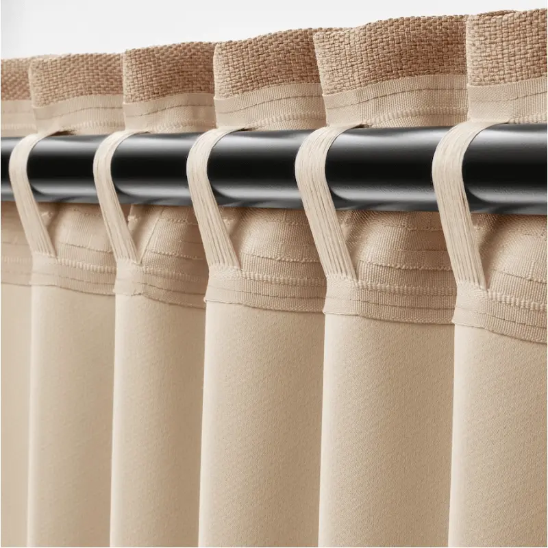 картинка Затемняющие гардины Ikea Annakajsa, 2 шт, 145x300, бежевый от магазина Одежда+