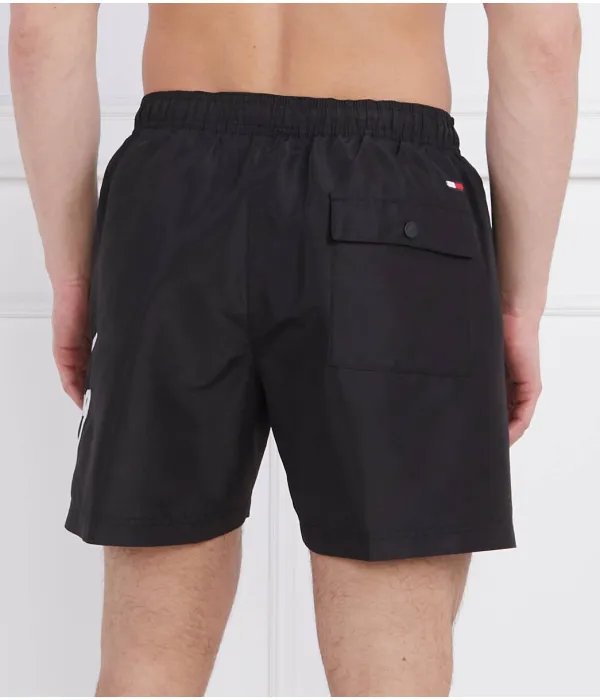 картинка Мужские пляжные шорты Tommy Hilfiger Slim Fit, черные от магазина Одежда+