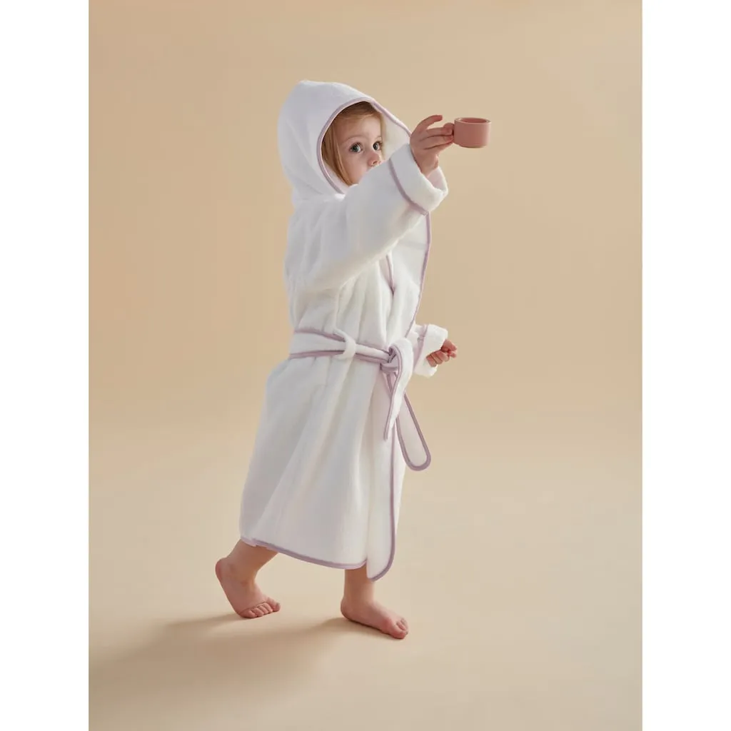 картинка Халат Kinder , 1 шт., особенно уютный Christy, белый/розовый от магазина Одежда+