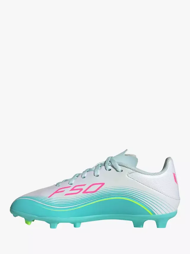 картинка Детские футбольные бутсы F50 Messi League, белые/разноцветные adidas от магазина Одежда+