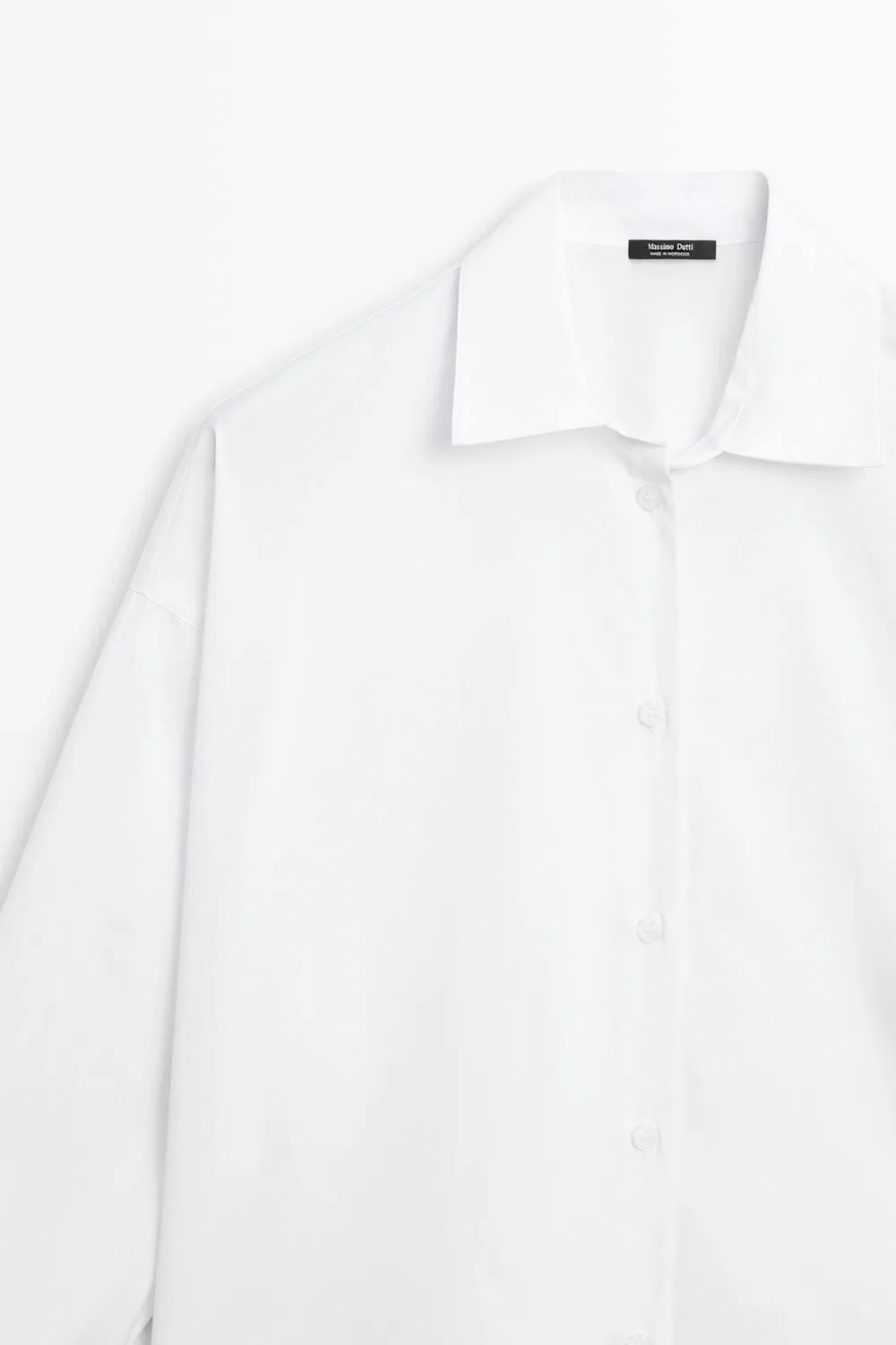 картинка Рубашка Massimo Dutti 100% Cotton Poplin, белый от магазина Одежда+