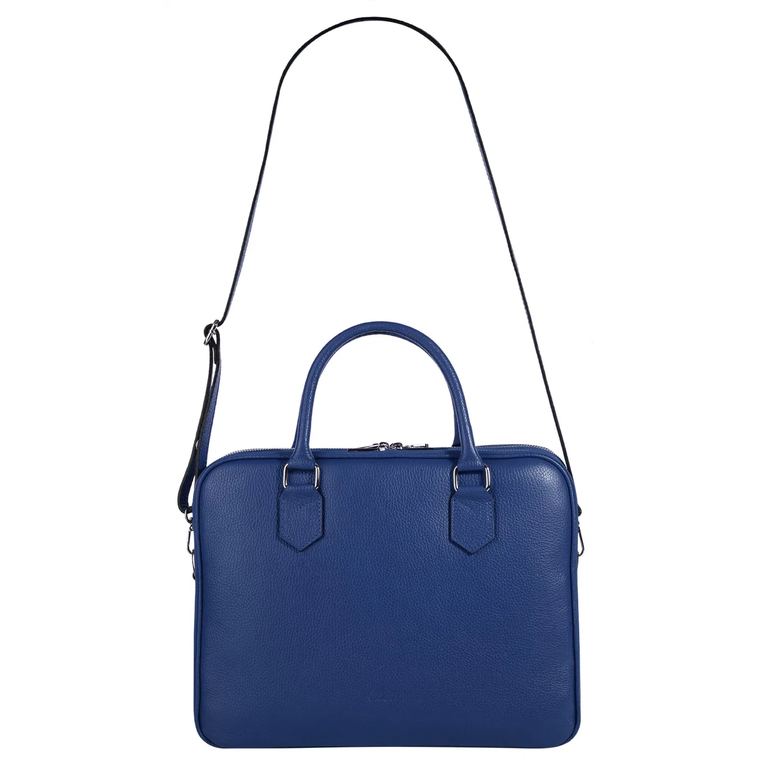 картинка Женский портфель из натуральной кожи Cluty, Blue от магазина Одежда+