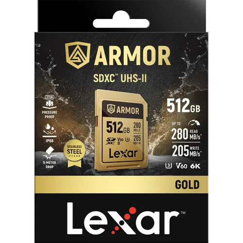 картинка Карта памяти Lexar 512GB ARMOR GOLD UHS-II SDXC от магазина Одежда+