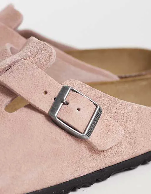 картинка Сабо Birkenstock Boston из розовой глины от магазина Одежда+