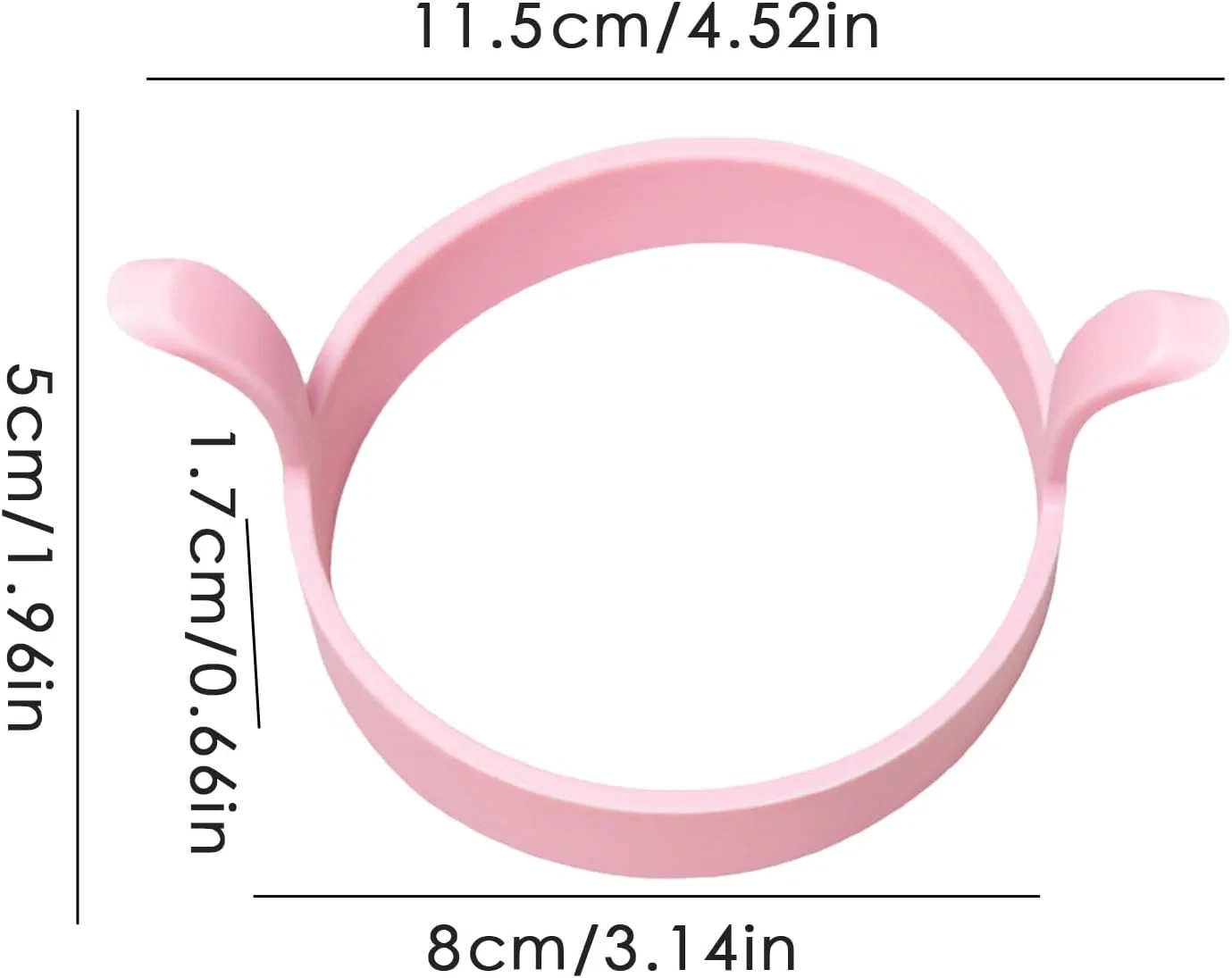 картинка Кольцо для яиц и блинчиков силиконовое Qkbuza, Pink от магазина Одежда+
