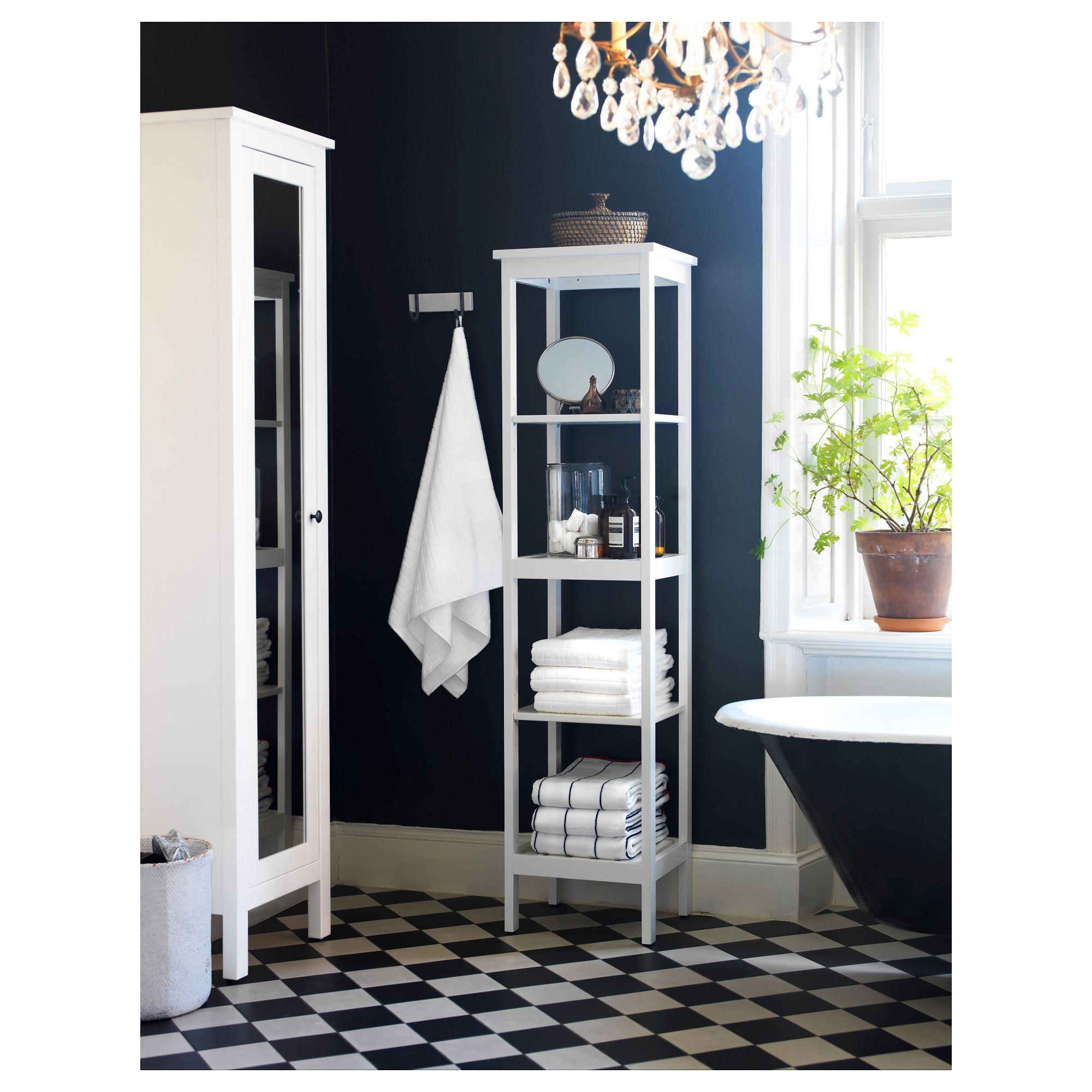 картинка Стеллаж HEMNES IKEA, белый, 42x172 см от магазина Одежда+