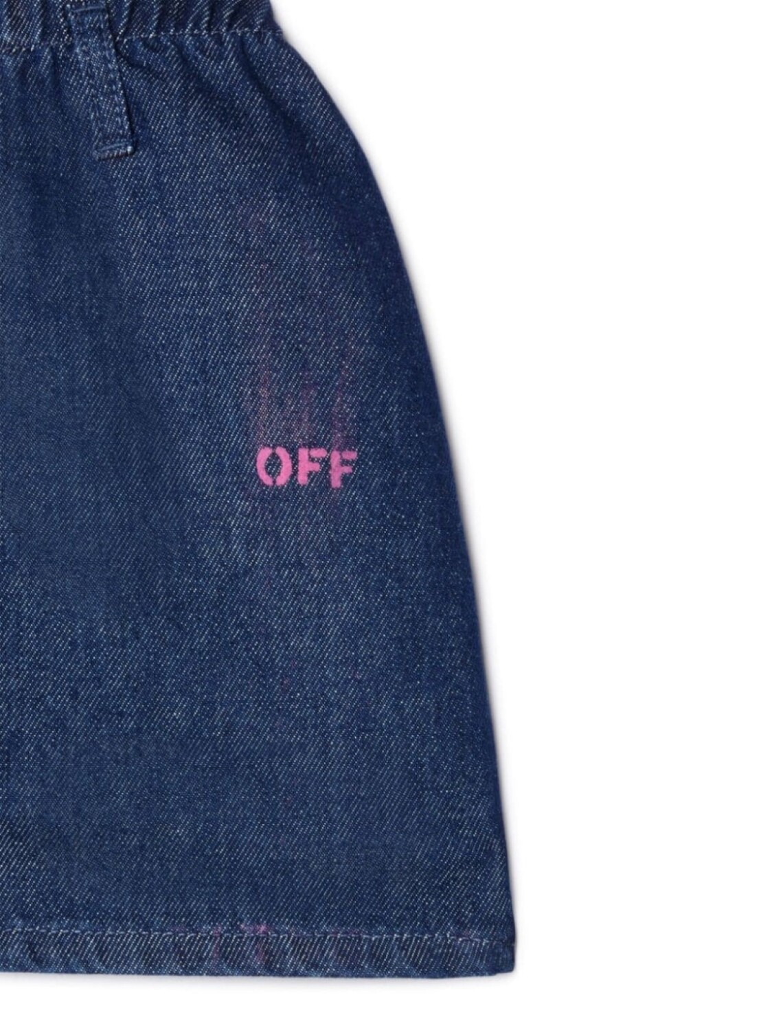 картинка Off-White Kids джинсовая мини-юбка Off Stamp, синий от магазина Одежда+