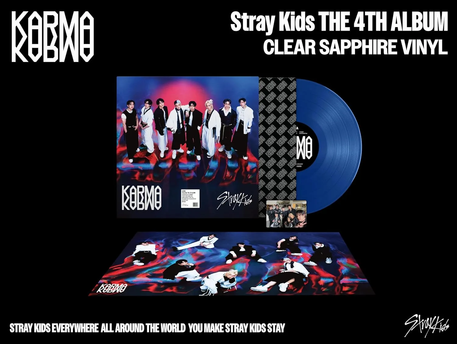 картинка Виниловая пластинка Stray Kids - KARMA CLEAR SAPPHIRE 2025 от магазина Одежда+