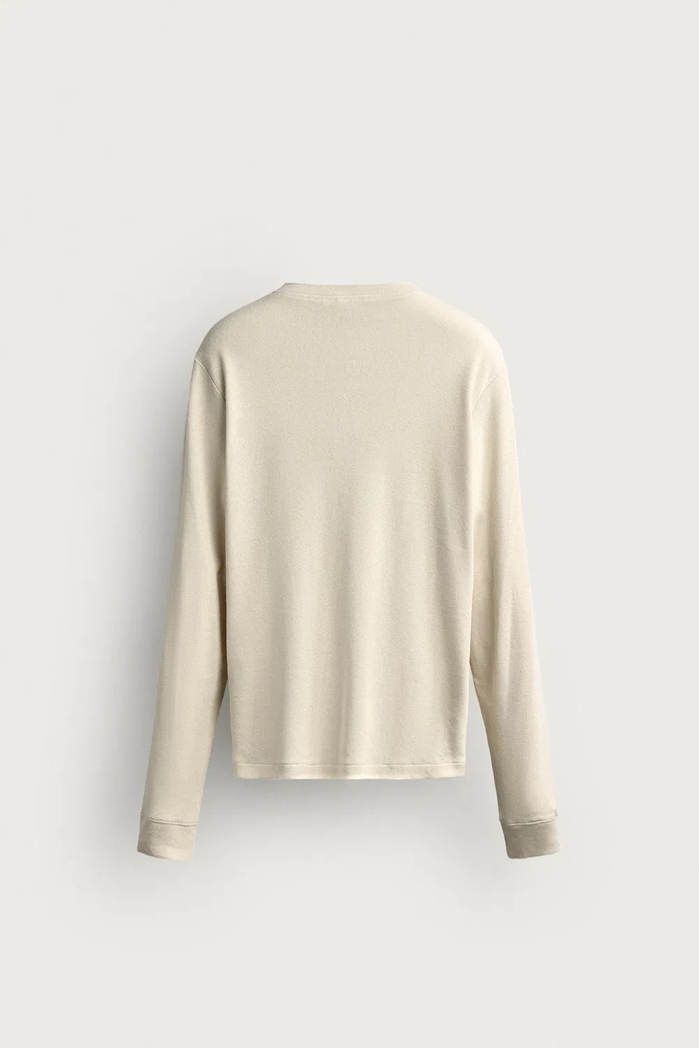 картинка Пуловер COTTON - LINEN HENLEY ZARA, Light beige от магазина Одежда+