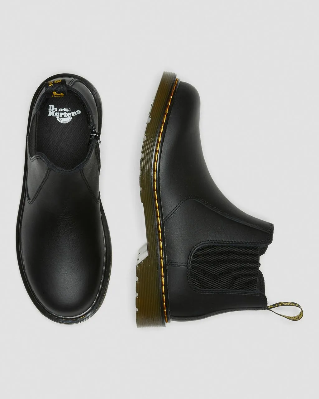 картинка Ботинки челси Dr. Martens Youth 2976, кожаные, Softy T, Black от магазина Одежда+