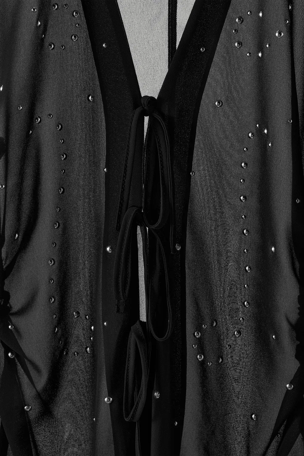 картинка Полупрозрачная рубашка с заклепками ZARA, Black от магазина Одежда+