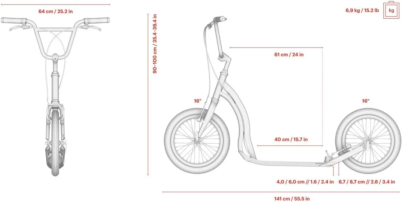 картинка Kick Scooter Yedoo, Black от магазина Одежда+