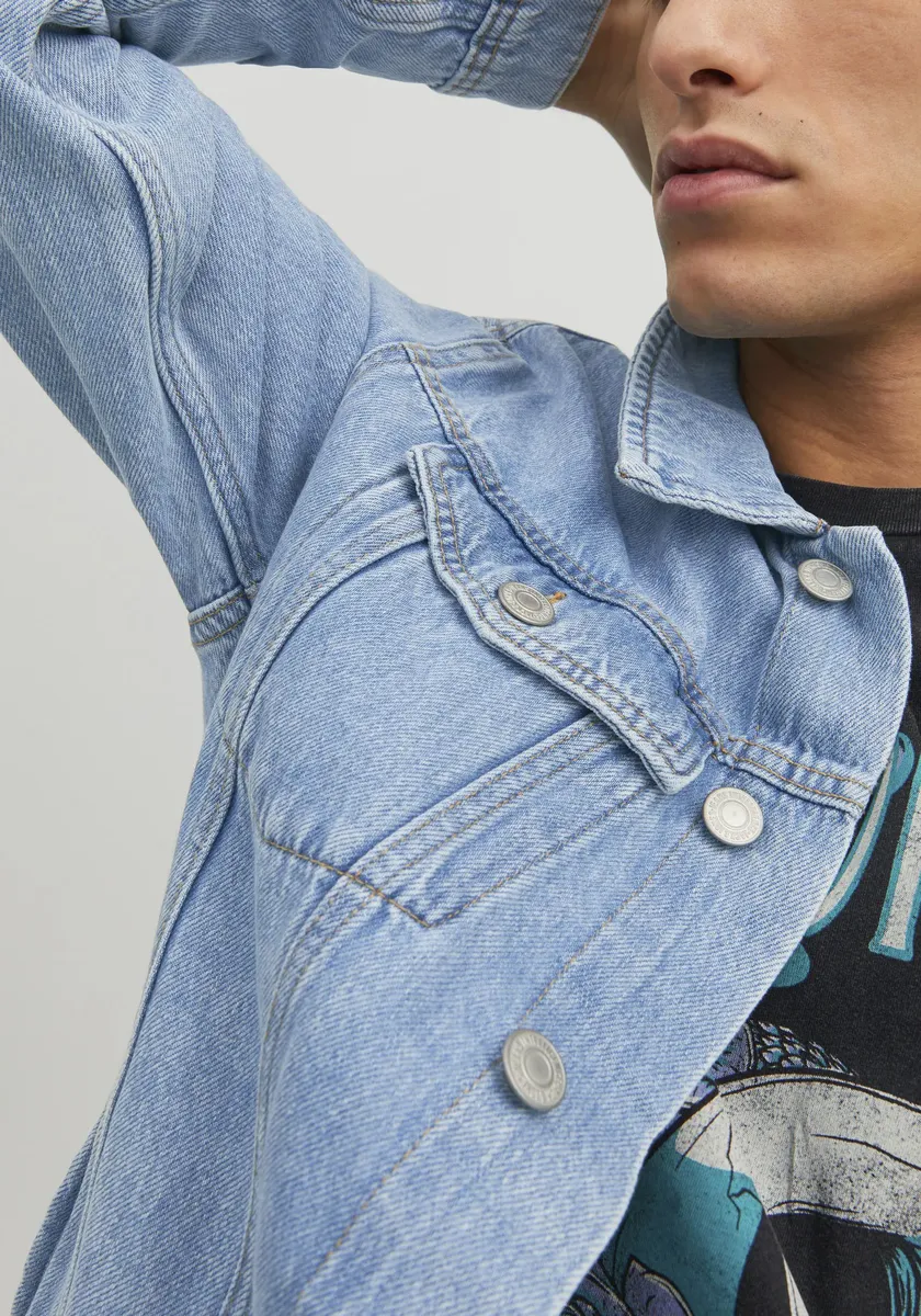 картинка Джинсовая куртка Jack & Jones "JJIJEAN JJJACKET MF 023", синий от магазина Одежда+