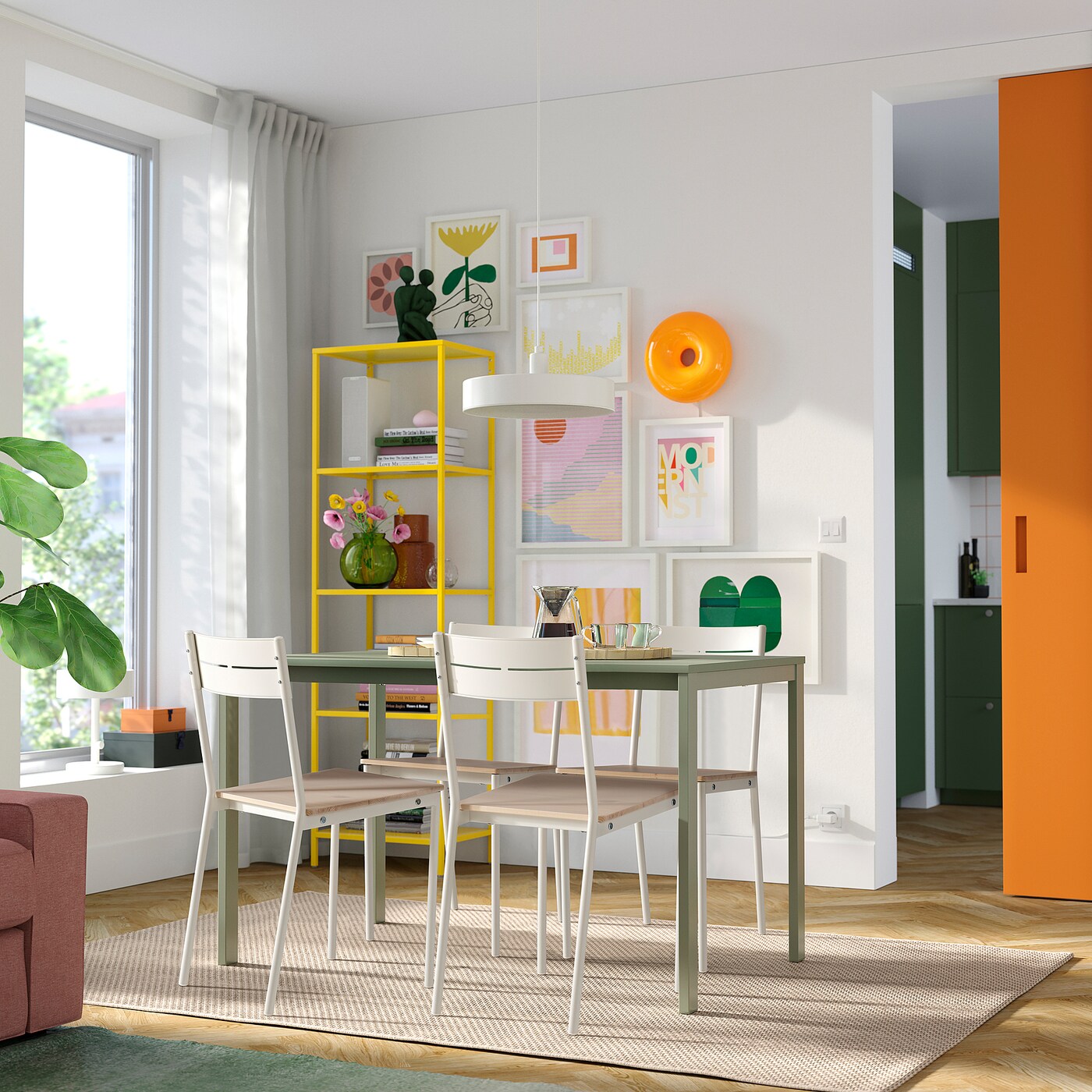 картинка Стул Ikea Buslätt, белый / сосна от магазина Одежда+