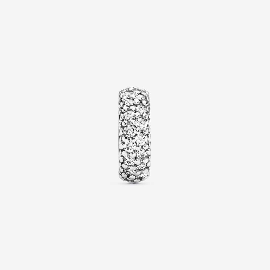 картинка Шарм-разделитель Pandora Moments Clear Sparkle, серебро/цирконий от магазина Одежда+
