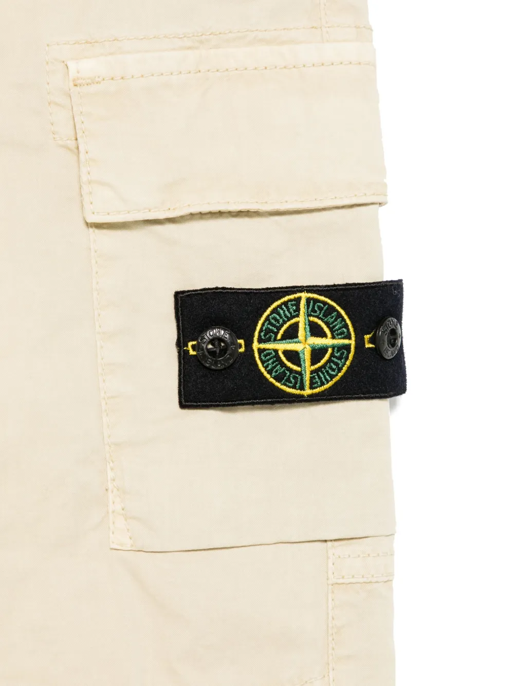 картинка Брюки карго с нашивкой Compass Stone Island Junior, нейтральный от магазина Одежда+