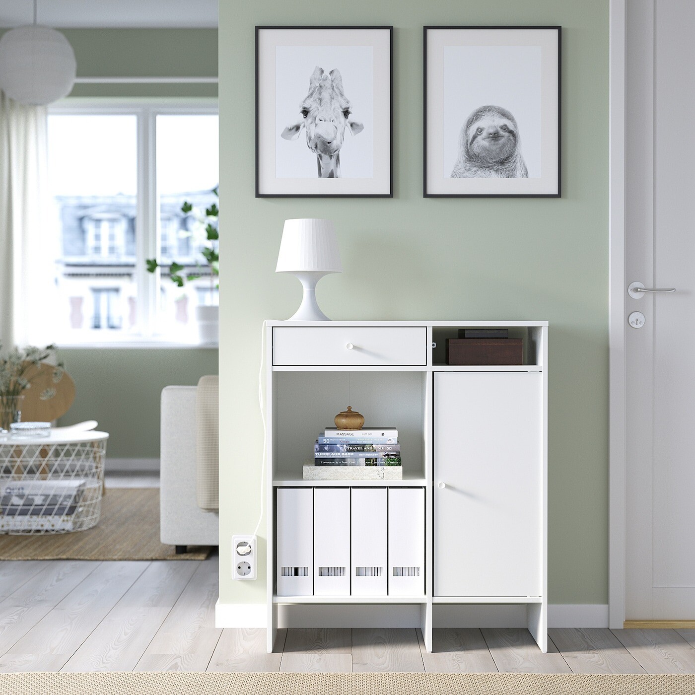 картинка Комод Ikea Baggebo, 78х92 см, белый от магазина Одежда+