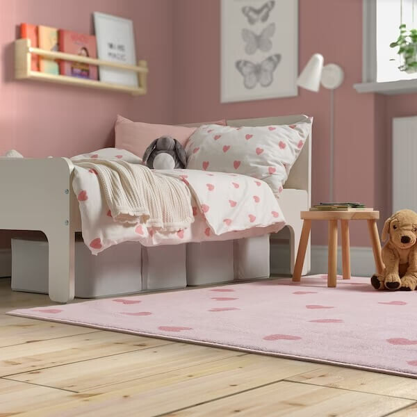 картинка Ковер Ikea Barndröm, 133x160 см, розовый от магазина Одежда+