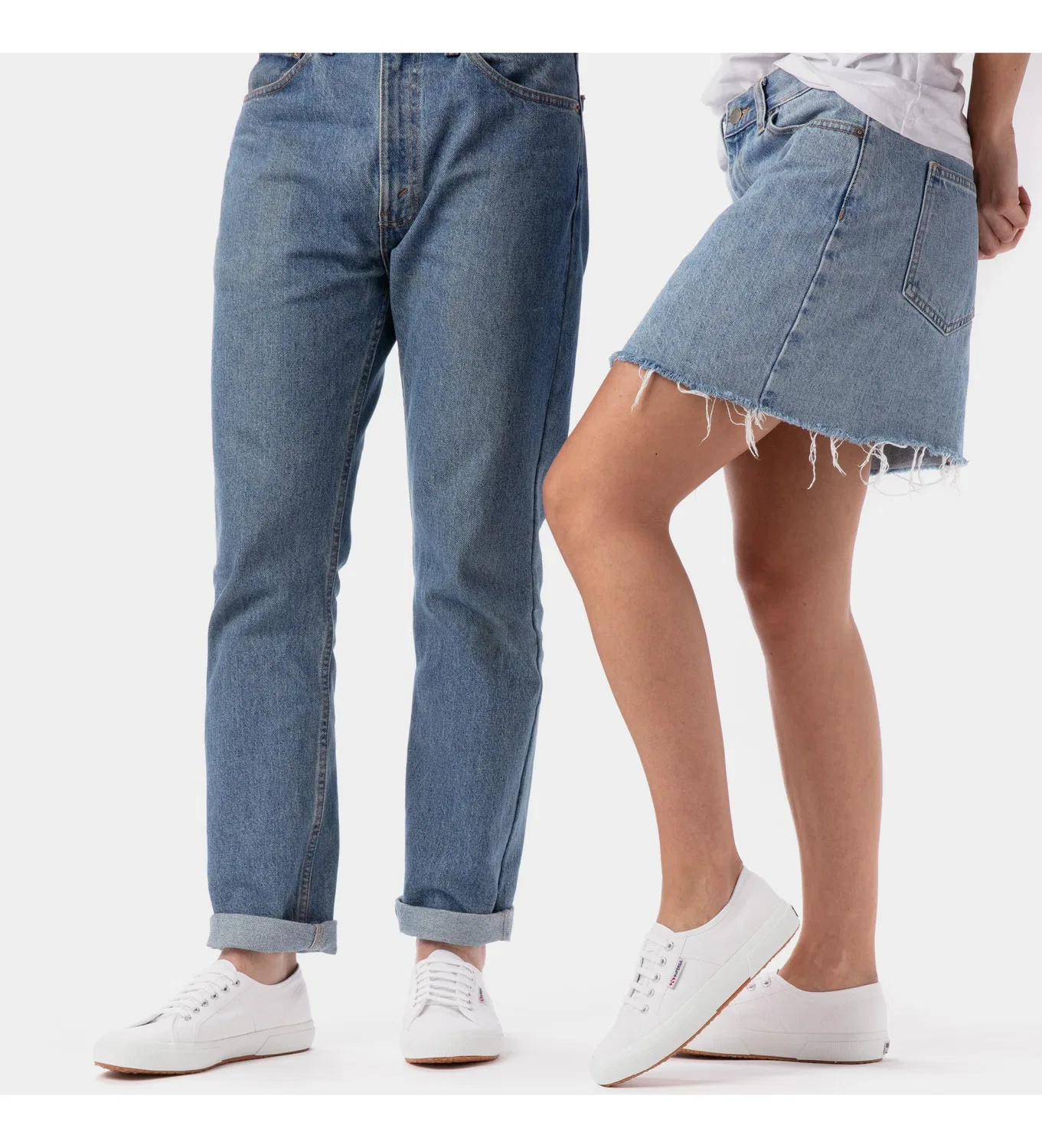 картинка Детские кеды для девочек с контрастной отделкой Superga, White от магазина Одежда+