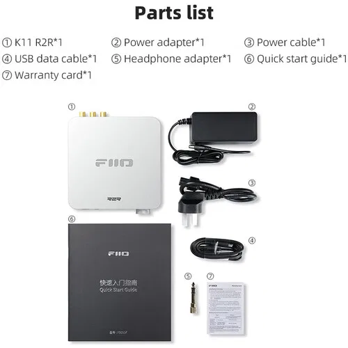 картинка Настольный ЦАП и усилитель для наушников FiiO K11 R2R (черный) от магазина Одежда+
