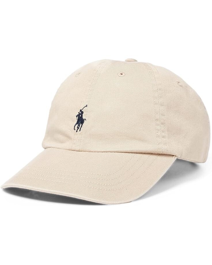 картинка Бейсболка Polo Ralph Lauren Classic Chino, бежевый/тёмно-синий от магазина Одежда+