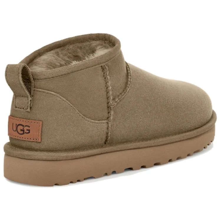 картинка Угги женские UGG Classic Ultra Mini, коричневые от магазина Одежда+
