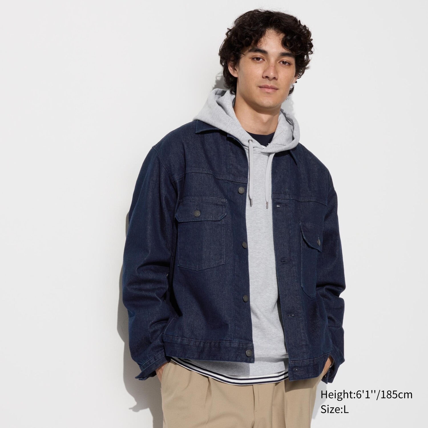 картинка Джинсовая куртка UNIQLO Unisex, 68 синий от магазина Одежда+