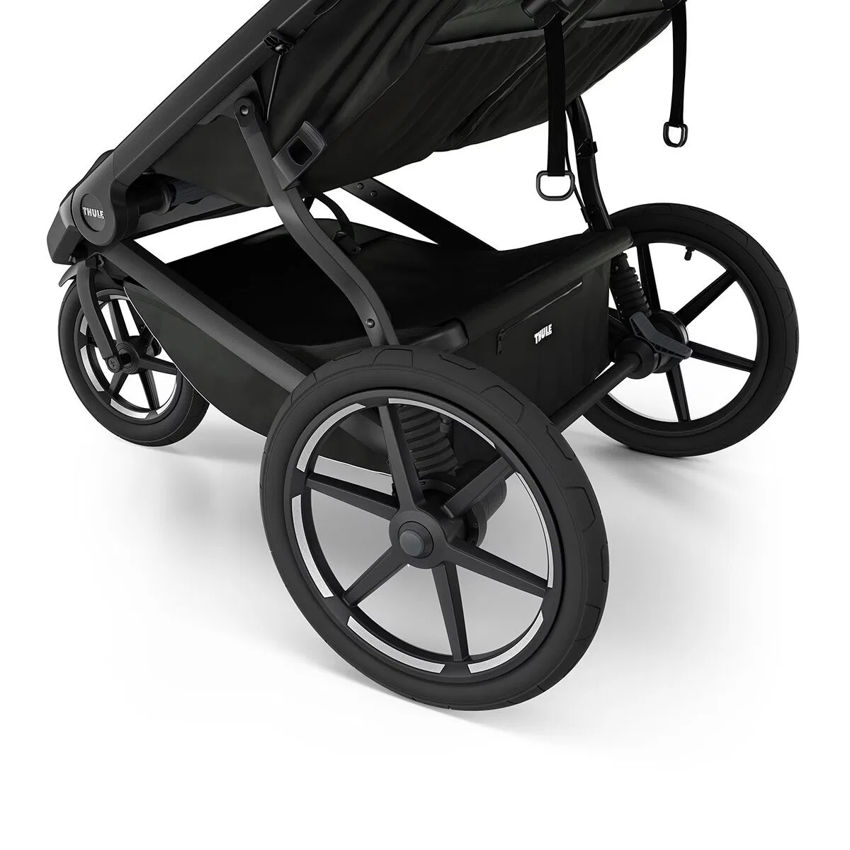 картинка Детская коляска-вездеход двойная Thule, черный от магазина Одежда+