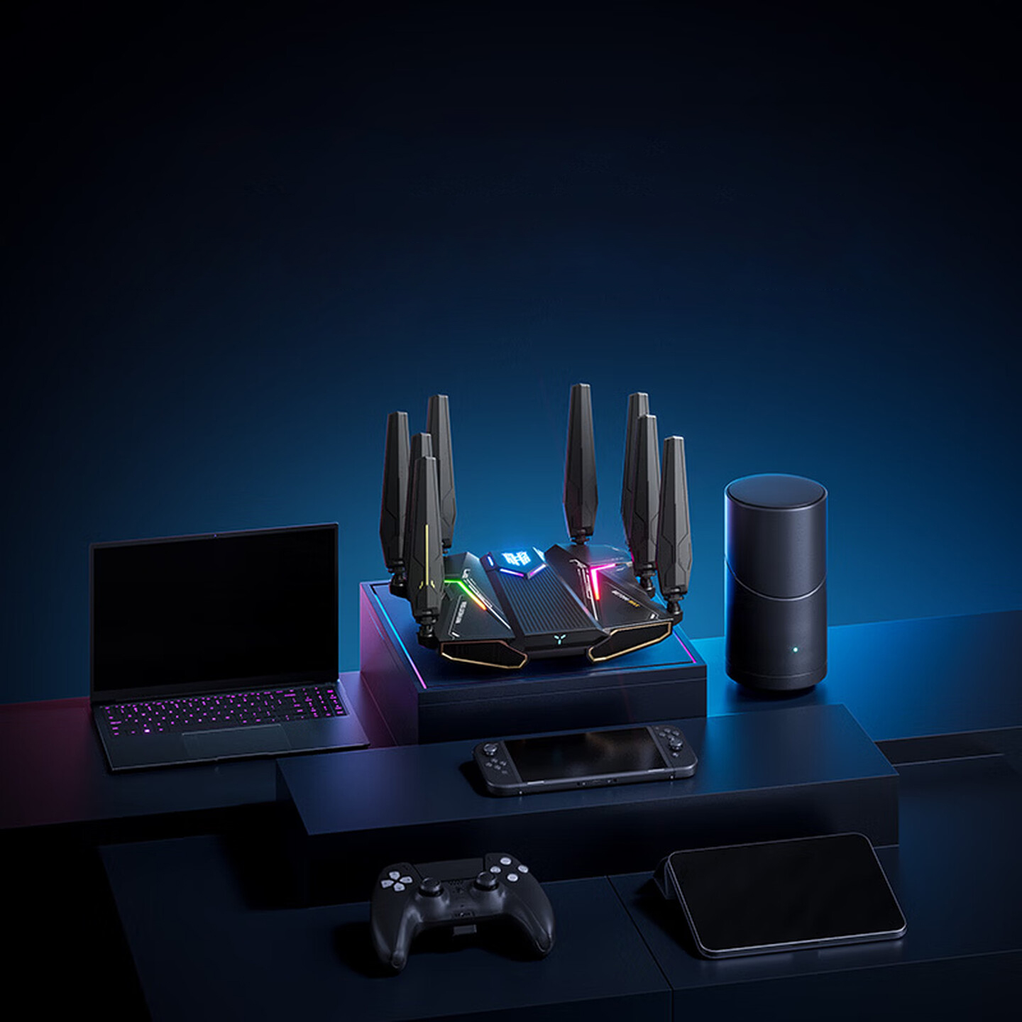 картинка Wi-Fi роутер ZTE WenTian BE7200 MAX, черный от магазина Одежда+