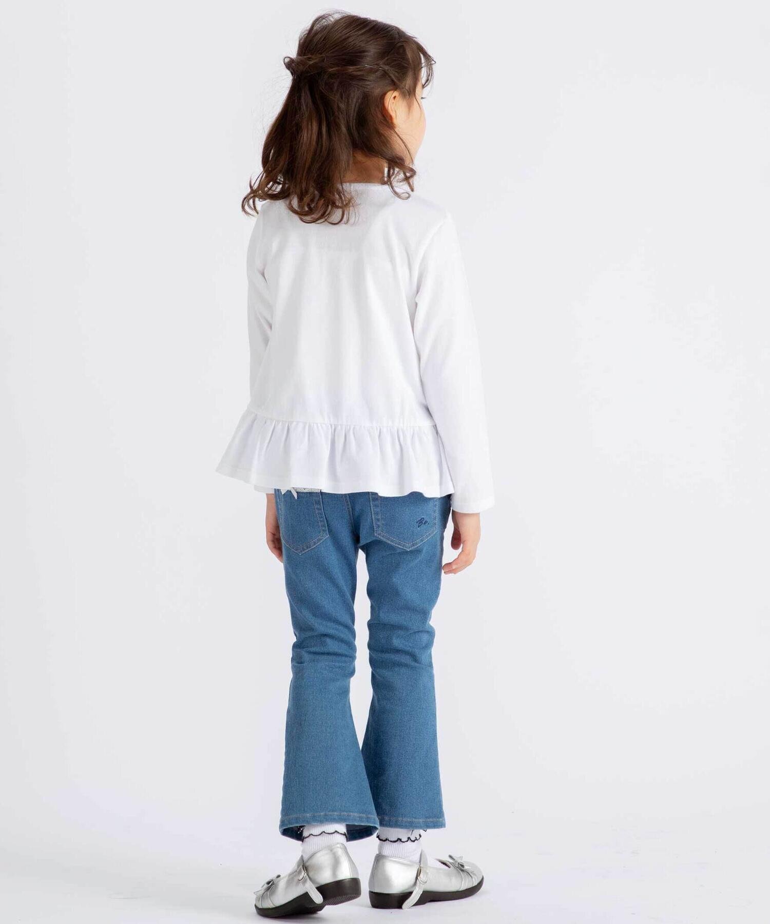 картинка Длинные джинсы-клеш из джоггеры (90–160 см) BeBe, Blue от магазина Одежда+
