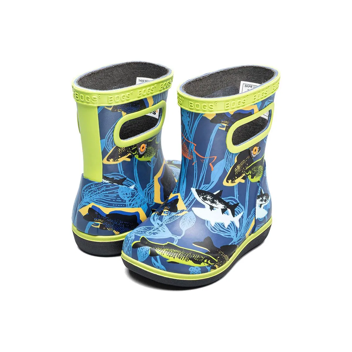 картинка Детские сапоги резиновые Skipper II Fish Bogs, Navy Multi/Fish от магазина Одежда+