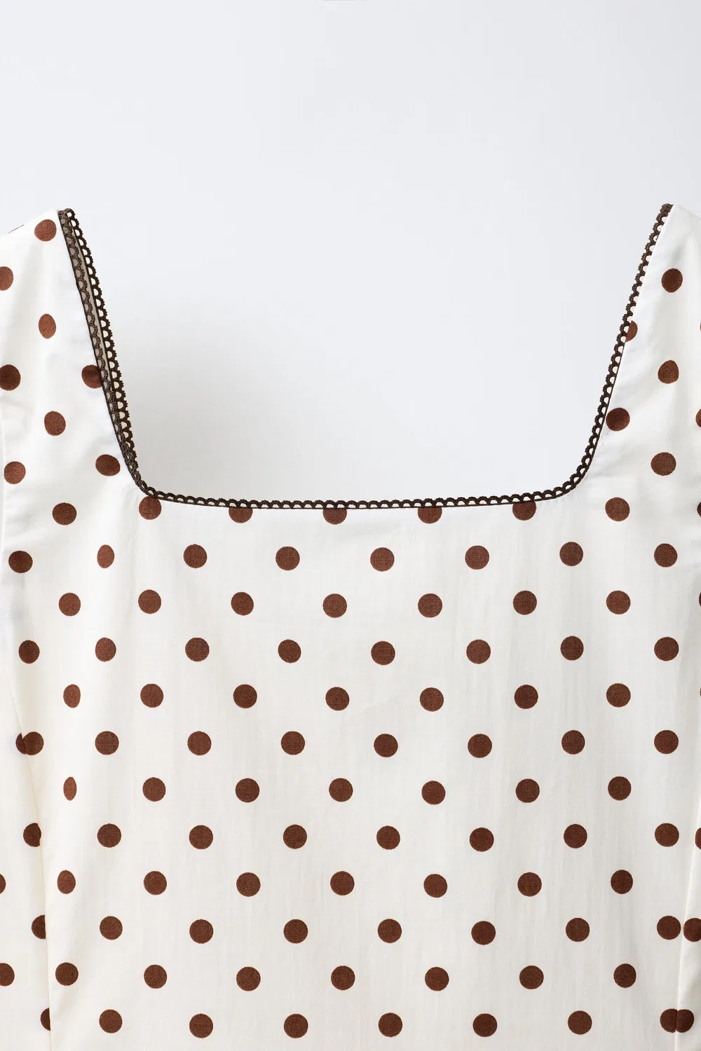 картинка Платье в горошек ZARA, Ecru/Brown от магазина Одежда+