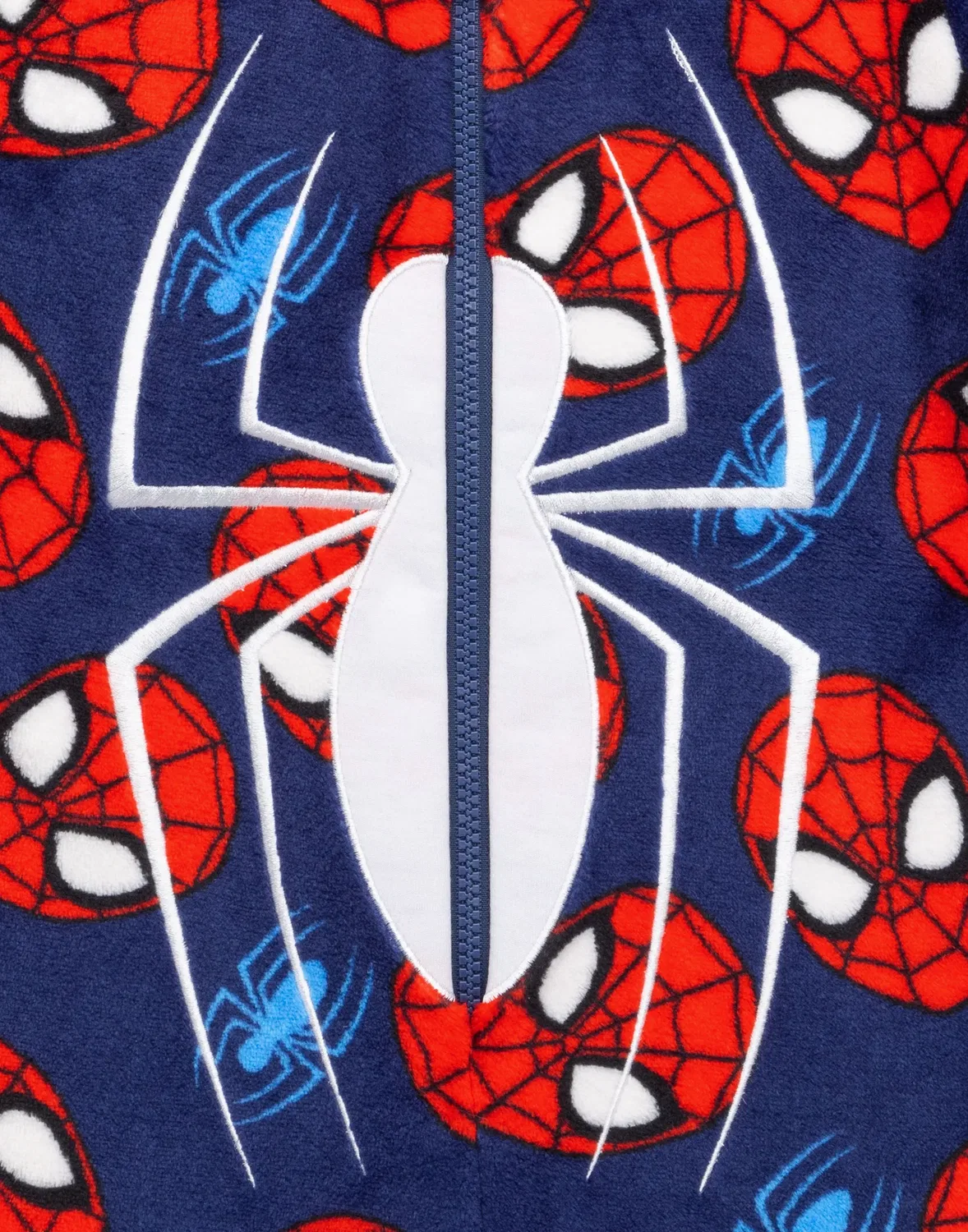 картинка Пижама-комбинезон Marvel Человек-паук флисовая, синий от магазина Одежда+